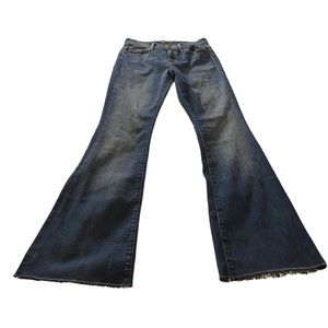 Mother The Weekender Frayed Boot-Cut Jeans